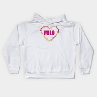 MILO YOUR FURRY FRIEND. DOGGIE GIFTS Kids Hoodie